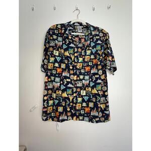 Disney Vintage Style Button Up - Sz. Men's M